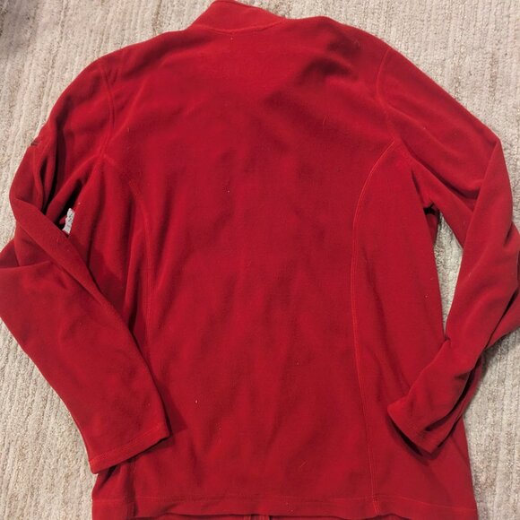 Lands' End Red Fleece Zipper Jacket-Size XLG - Picture 5 of 6